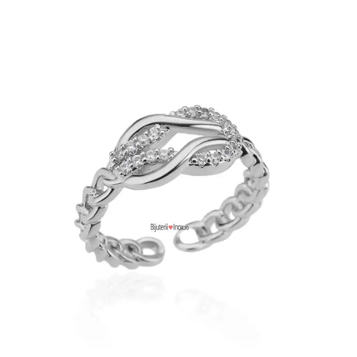 Inel inox Infinity Knot -Marime Reglabila- IND1274