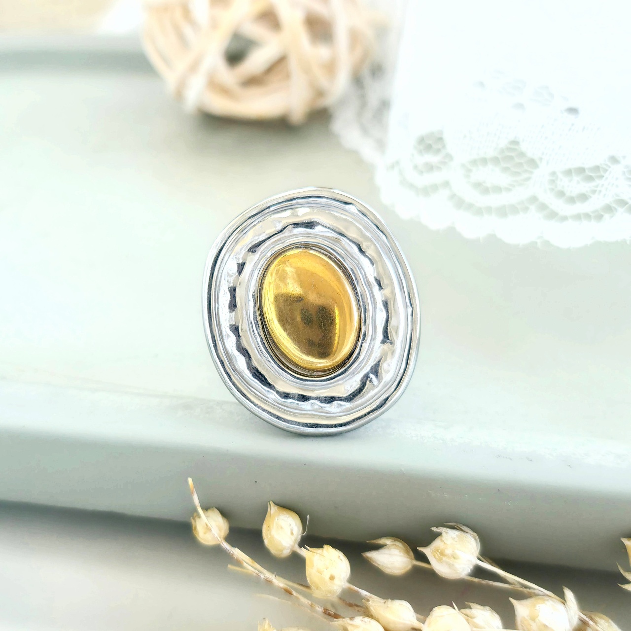 Inel inox Statement -Marime Reglabila- IND1610 - 3 | YEO