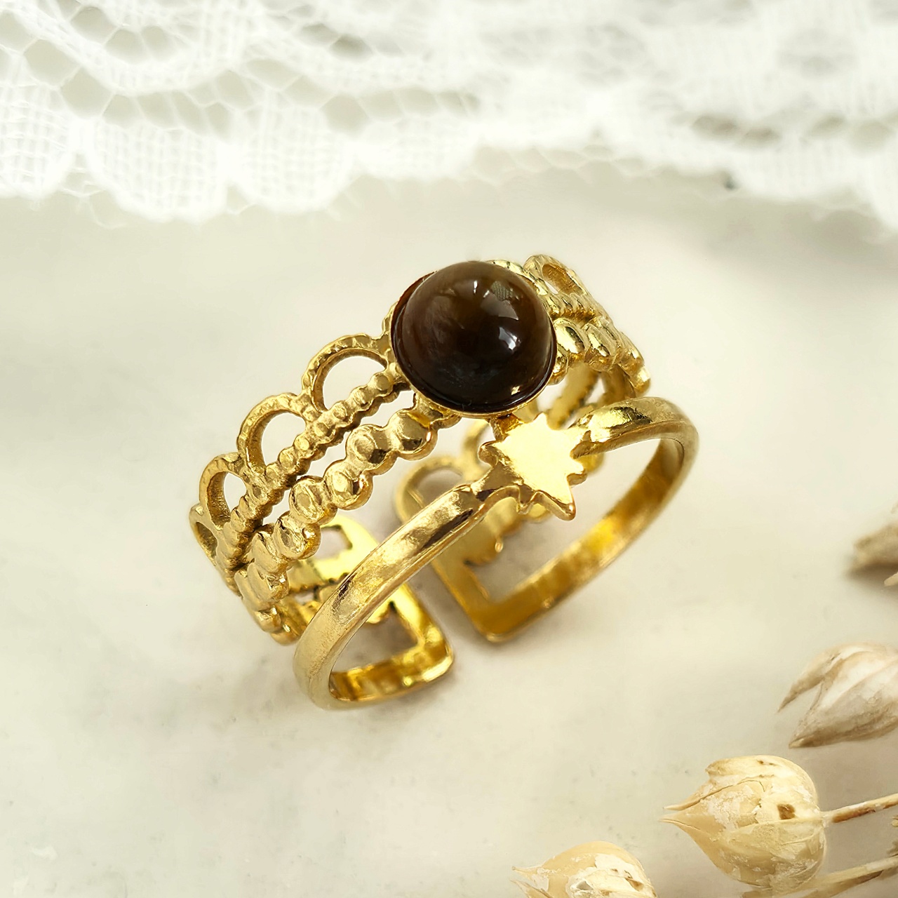 Inel inox Statement -Marime Reglabila- IND1793