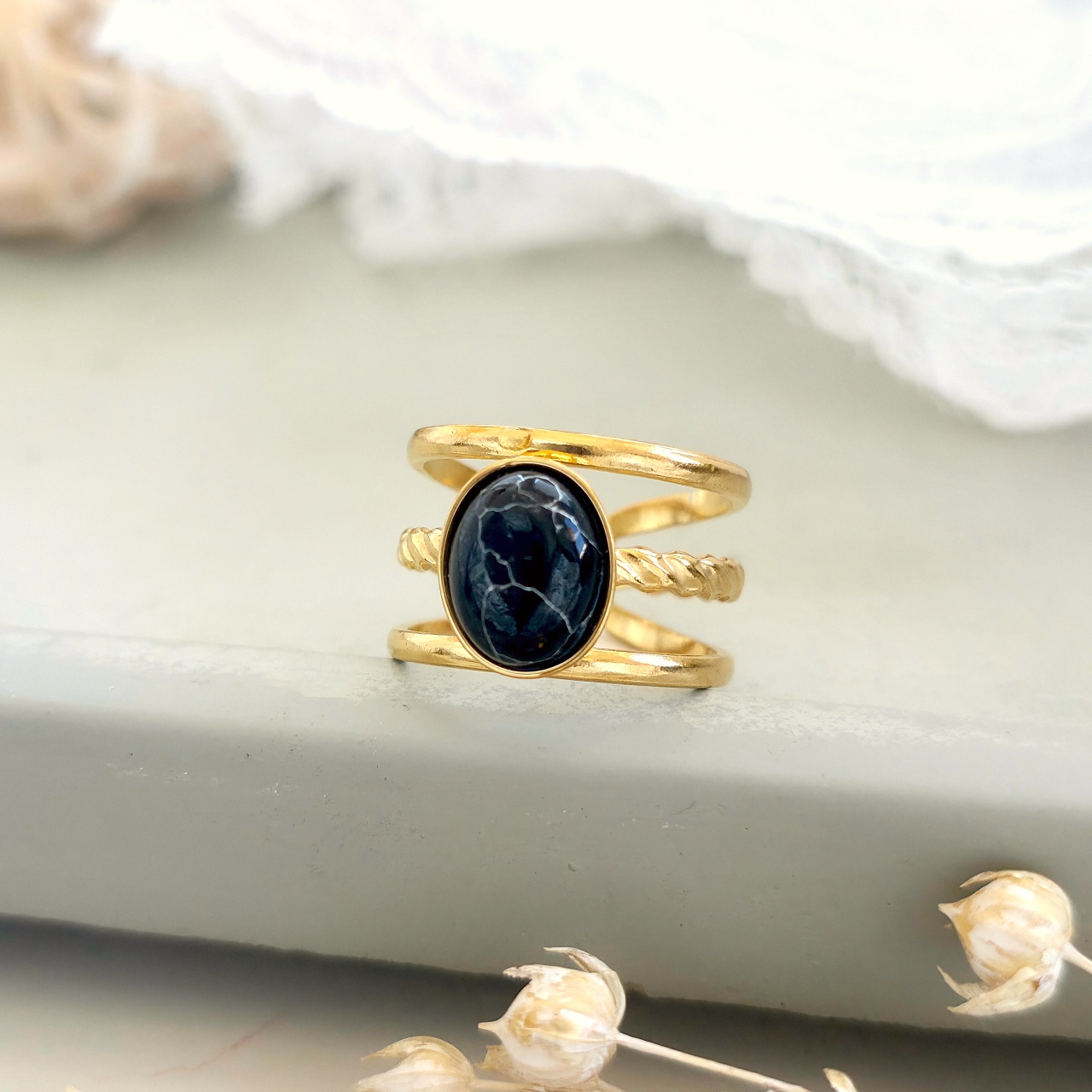 Inel inox Statement -Marime Reglabila- IND1679 - 1 | YEO