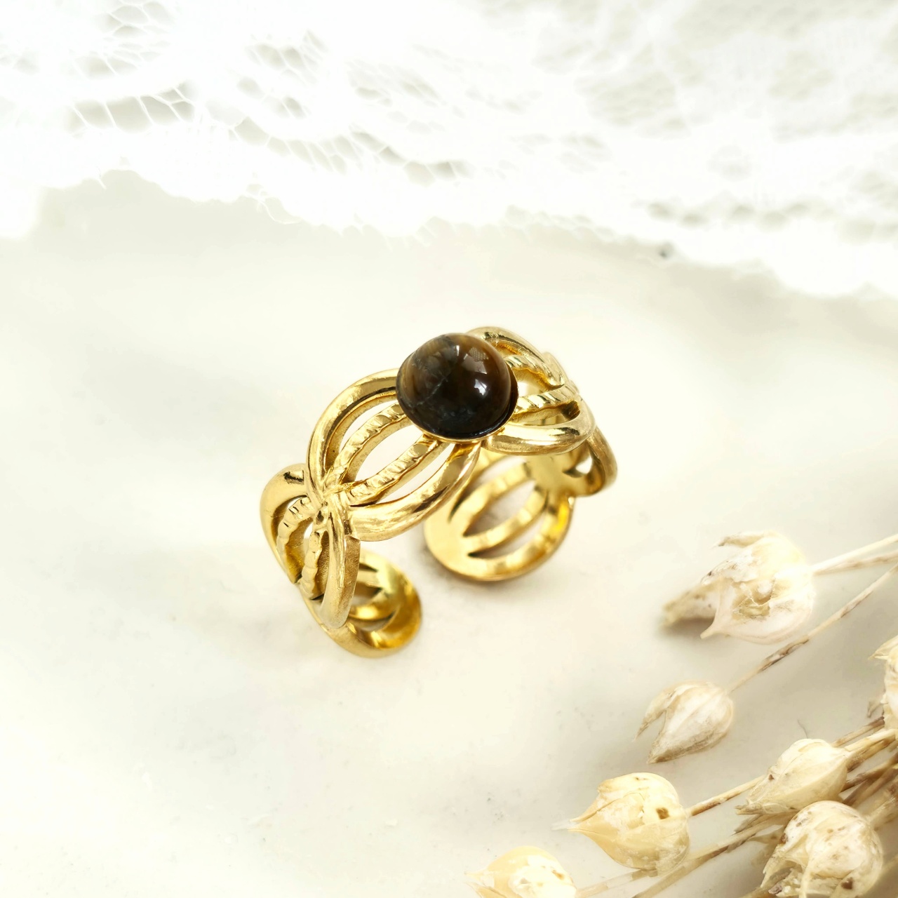 Inel inox Statement -Marime Reglabila- IND1803 - 1 | YEO