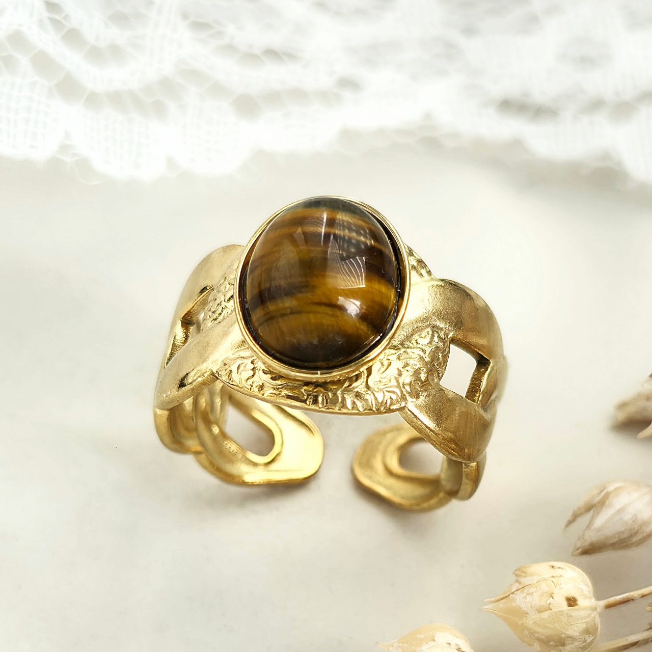Inel inox Statement -Marime Reglabila- IND1795