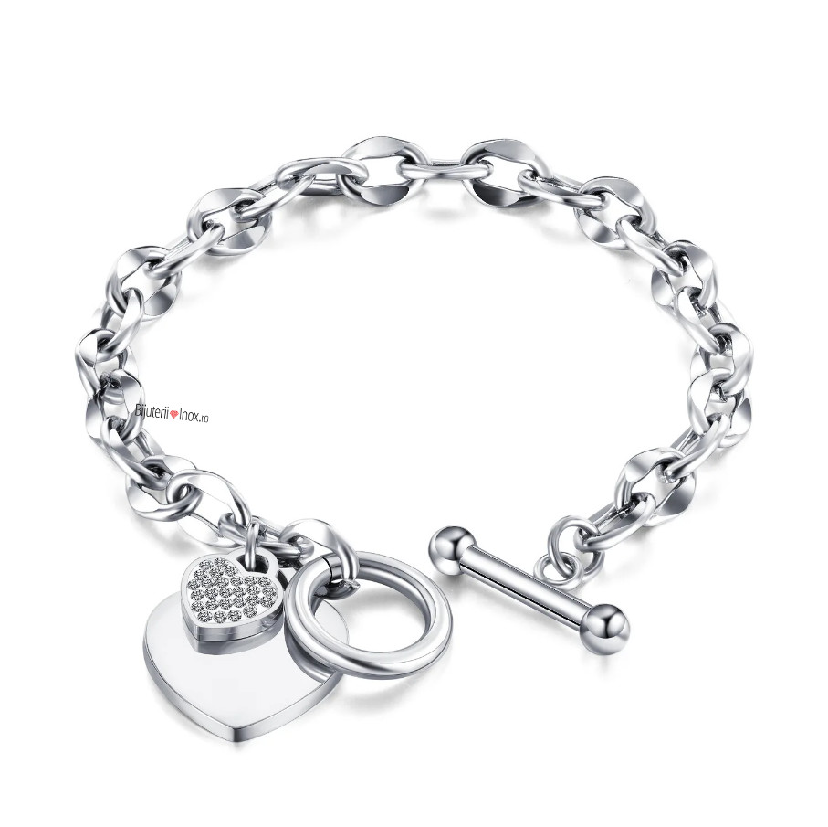 Bratara inox -Éternité à Deux- BF951 - 2 | YEO