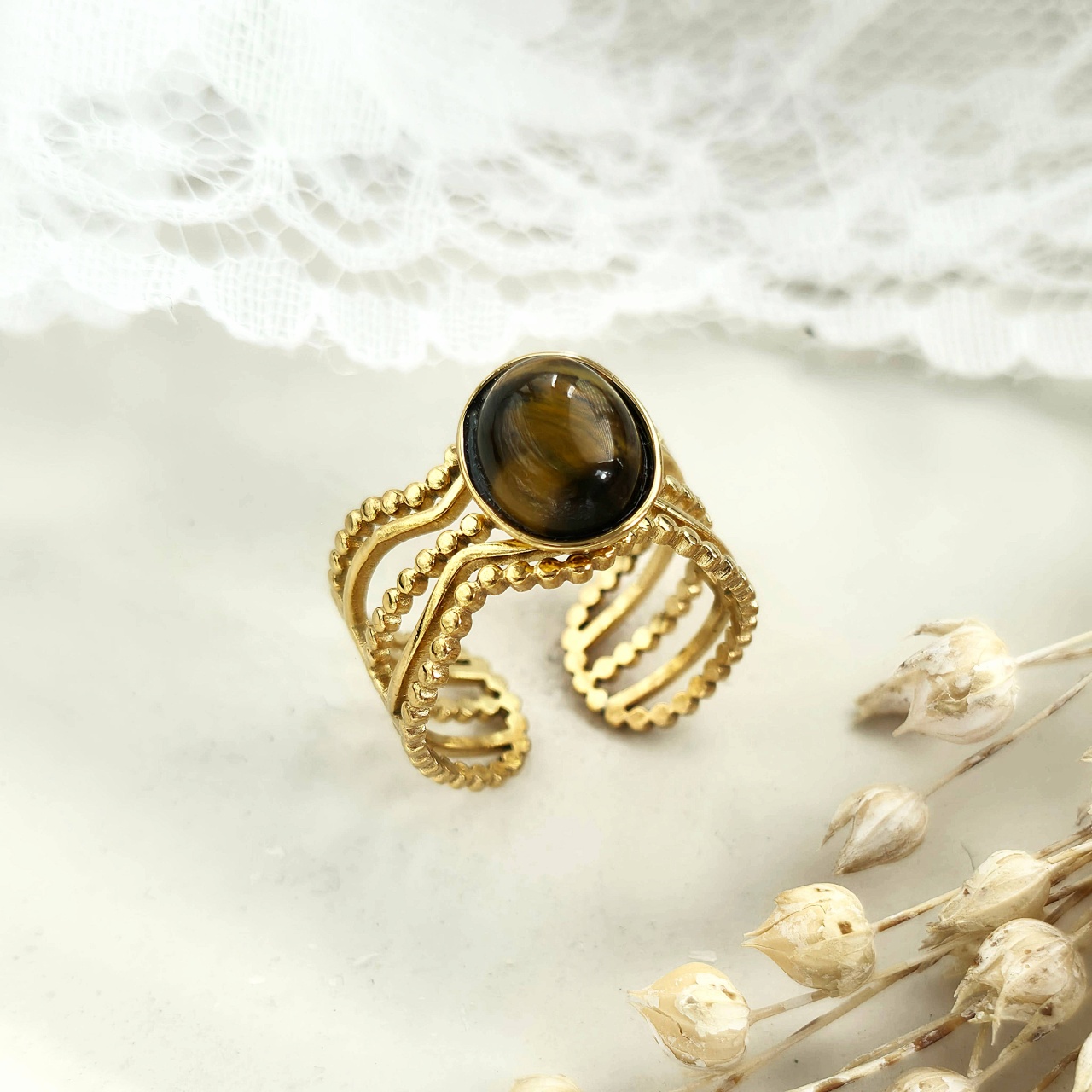 Inel inox Statement -Marime Reglabila- IND1790 - 1 | YEO