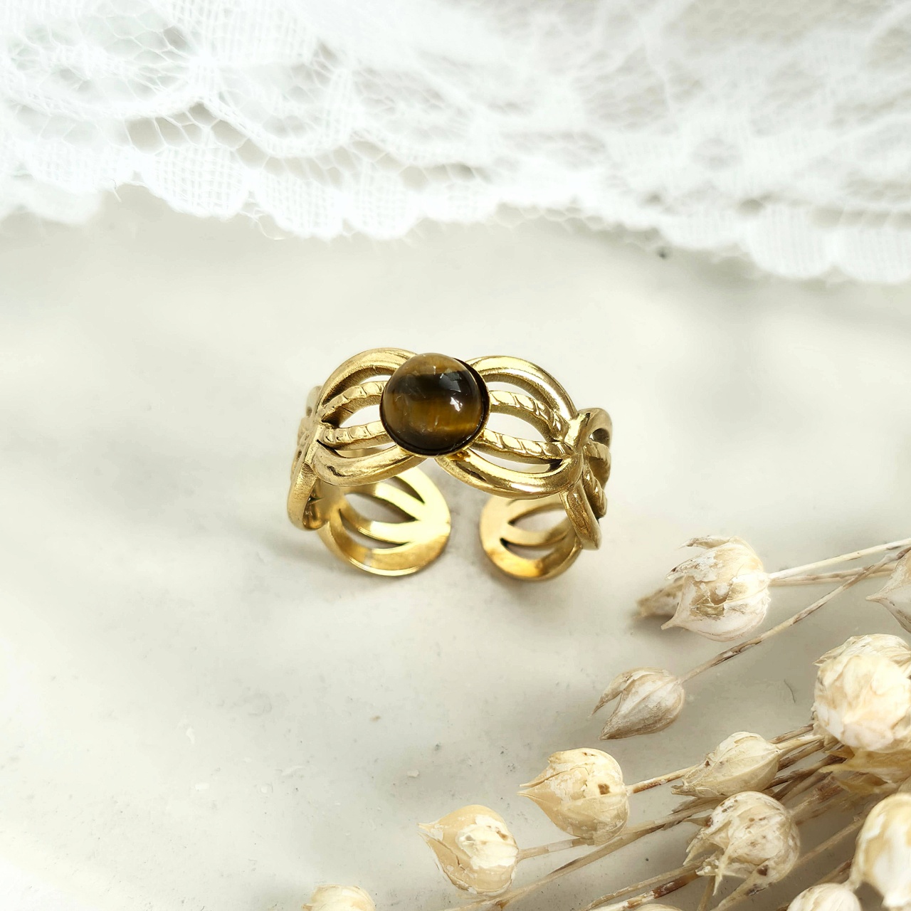 Inel inox Statement -Marime Reglabila- IND1809 - 1 | YEO