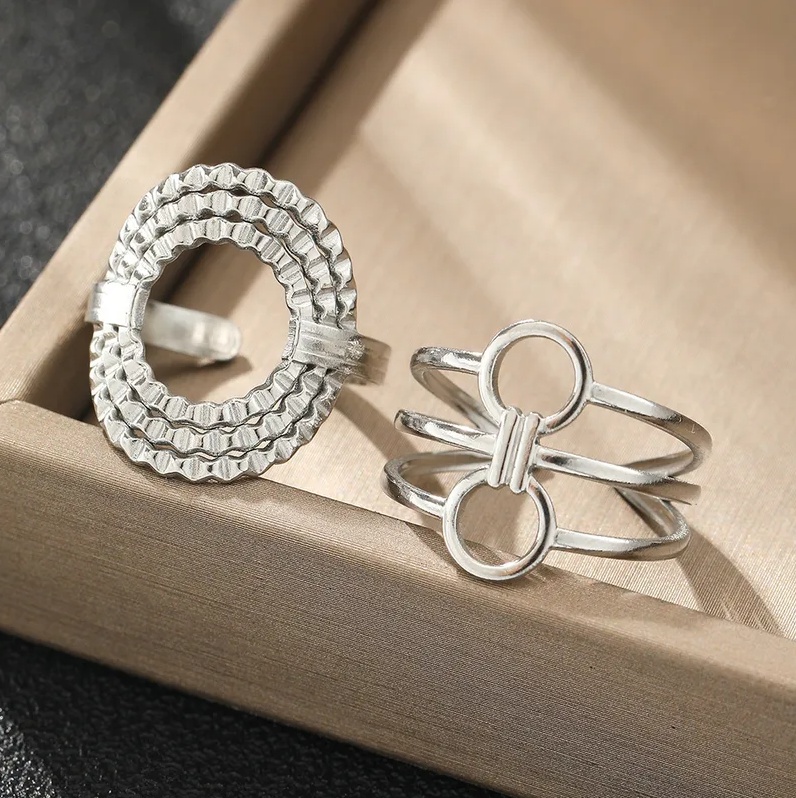 Set Inele inox -Marime Reglabila- IND1567 - 1 | YEO