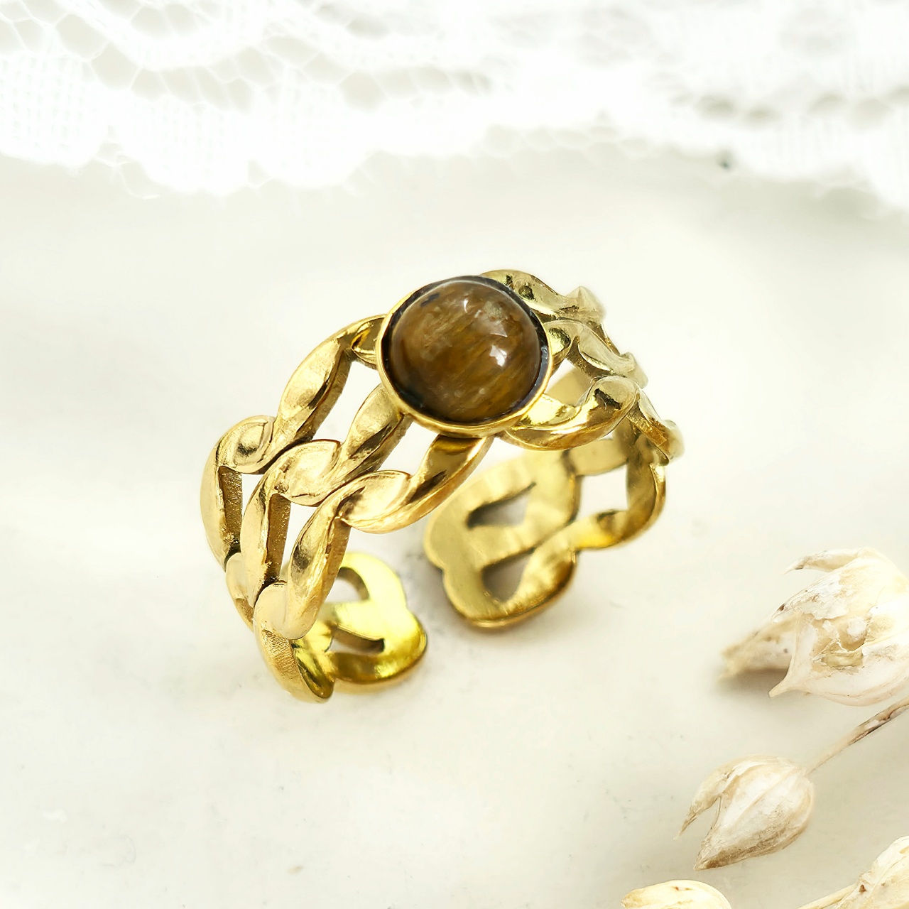 Inel inox Statement -Marime Reglabila- IND1801