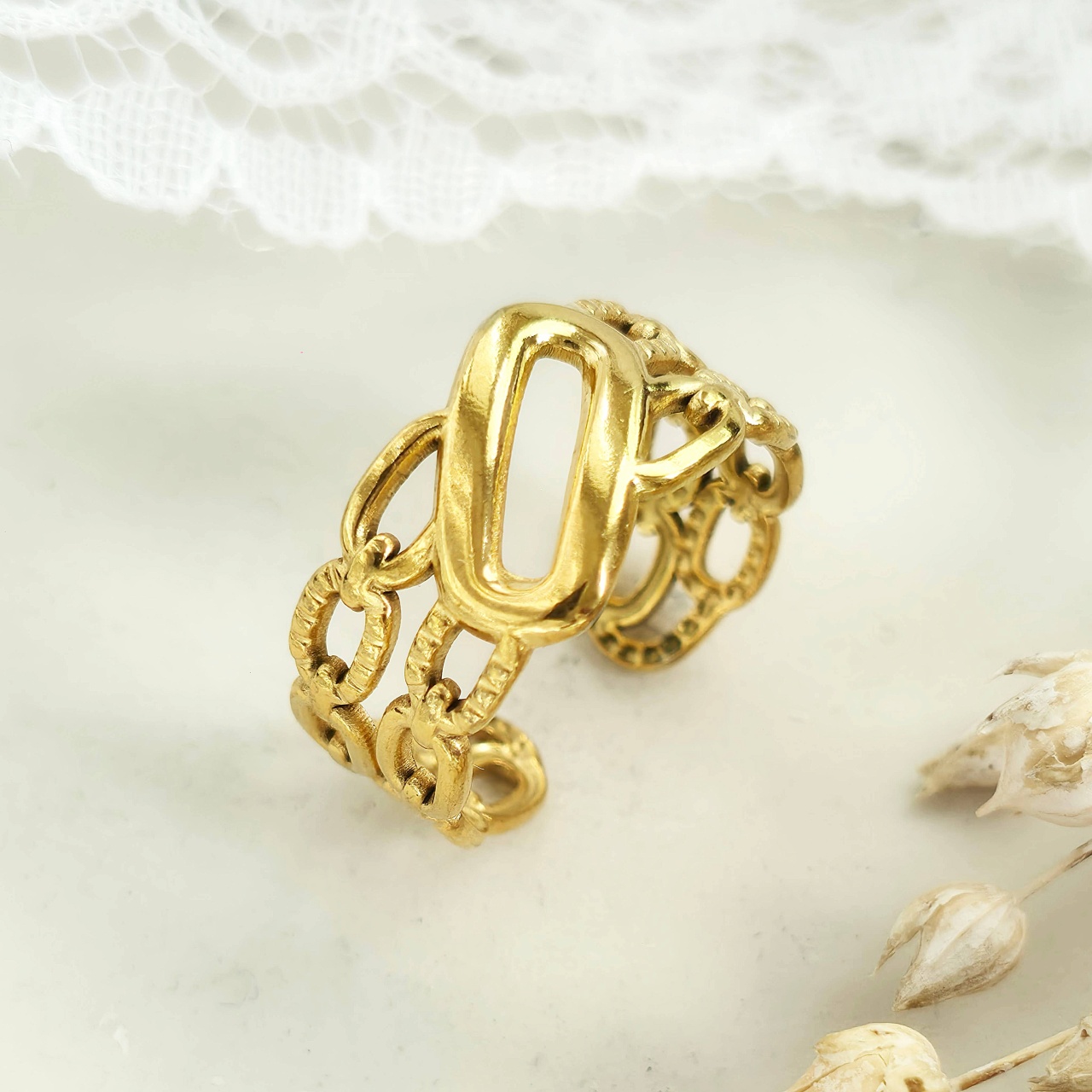 Inel inox Statement -Marime Reglabila- IND1806