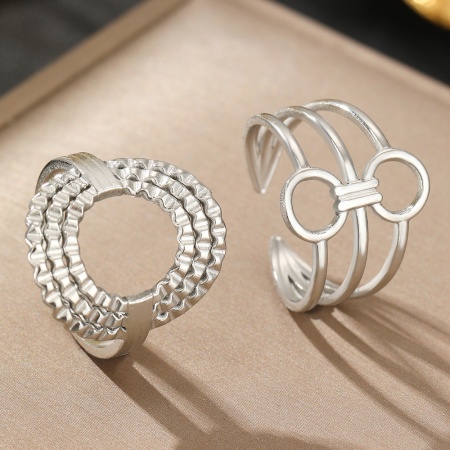 Set Inele inox -Marime Reglabila- IND1567
