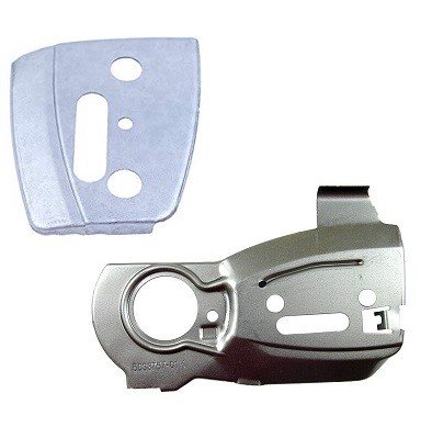 Chainsaw blade guide plates