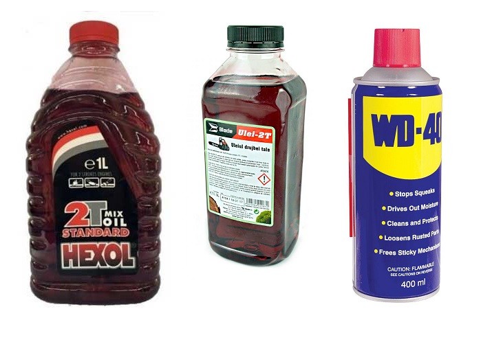 Oil and lubricant sprays