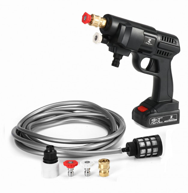 iOCHOW 21V Nettoyeur Haute Pression Portable: 870PSI Laveur Haute Pression sans Fil 60 Bar avec