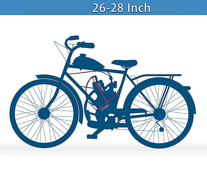 Kit motor bicicleta 80 cc 2 TIMPI (GRI)