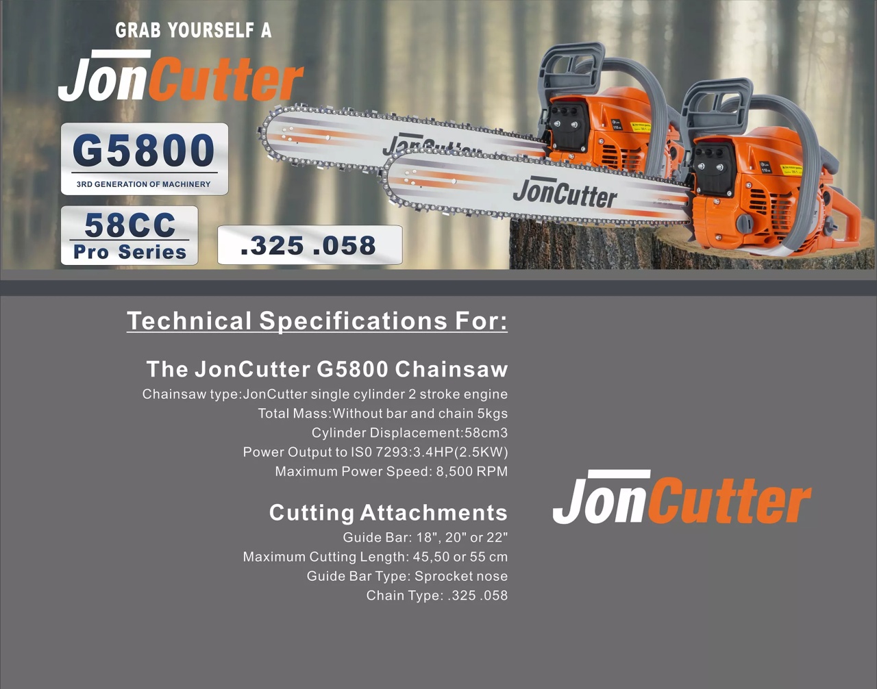 Drujba JonCutter® G5800 58cc