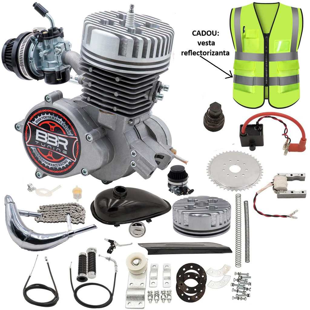 2 Fast 100 Cc Piaggio Kit Ricambi Motore A Gas 48cc/80cc - Inclusi CDI Accensione E 2 Candele, Marca BGF Kit Motore A Gas 48cc 80cc - Foto 10