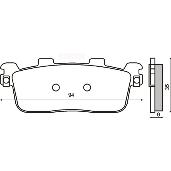 Brake pads for Kymco People S 125-200-250cc 2007>