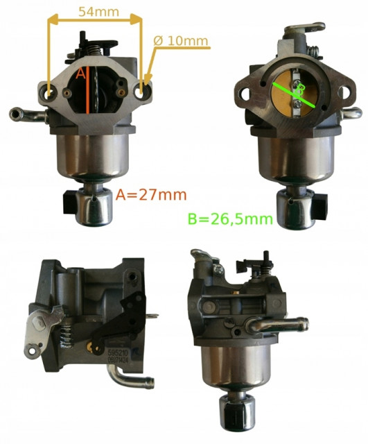 Modelli 594593 799727 Carburatore Di Ricambio Per Motori Briggs & Stratton Intek 14.5-21 CV - Modelli 594593, 791858, 799727 E Altri Ricambio Carburatore Per Motori Intek 14.5-21HP - Foto 10