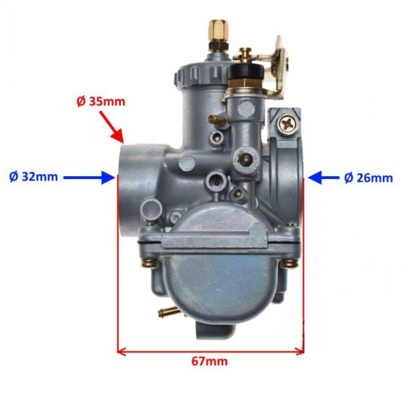 Carburettor for scooter Yamaha DT 100cc 125cc 150cc