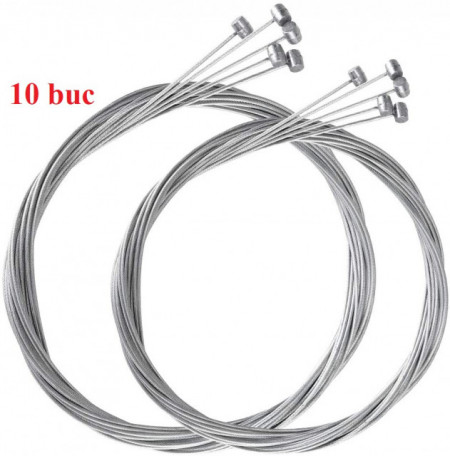 10 x Cablu frana spate bicicleta 180 cm (fara camasa)