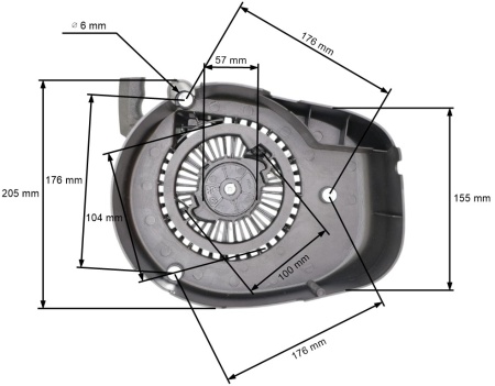 Demaror Kettenhacke, Motorpumpe, Generator Loncin LC1P70FA