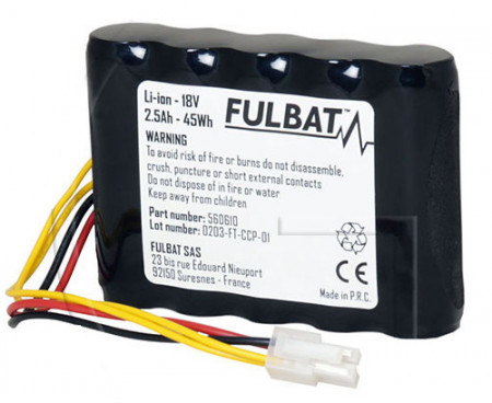 Fulbat Li-ion 18v 2500 mAh akkumulátor (fűnyírókhoz)
