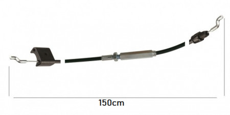 Fűnyíró / fűnyíró stop kábel 150cm (szóróval)