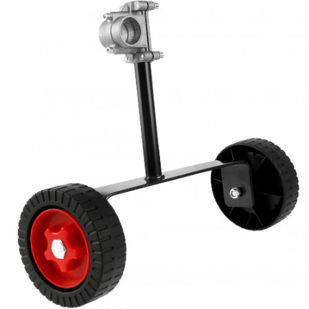 Support de tondeuse avec roues de déplacement