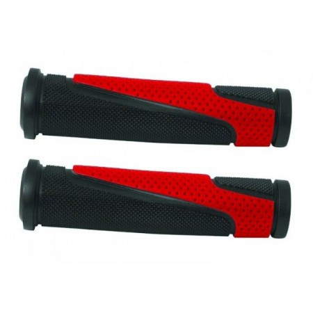Ръкави за дръжки за велосипед Caper (черно и червено)