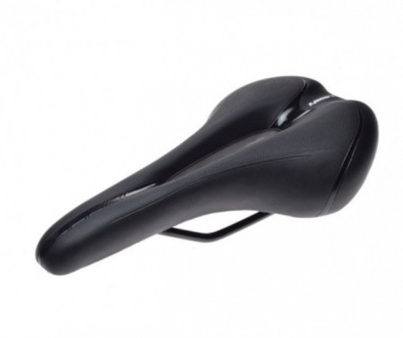 Bicycle seat elongated with a hole