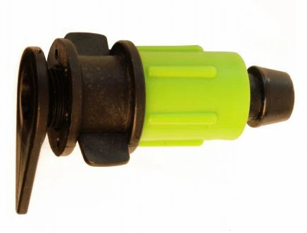 Drip tape connection coupling with tube Flat