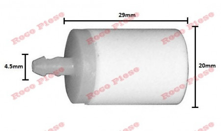 Filtro carburante per motosega Husqvarna da 4,5 mm