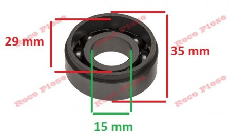 Roulement de tronçonneuse compatible Stihl MS 240, MS 260, MS 280, MS 340, MS 341, MS 360, MS 361, MS 460 (35 x 15 x 13mm)