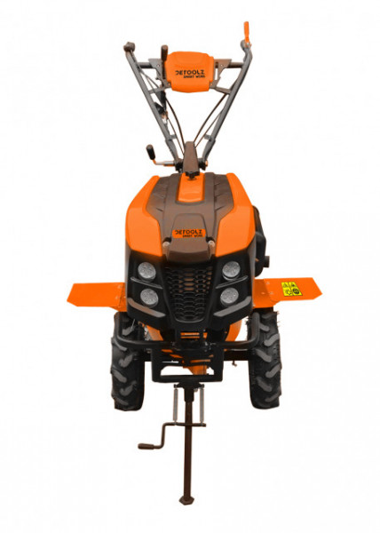 Мотокултиватор Detoolz 10HP, 418CC + голям обръщателелно рало + метални колела