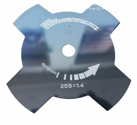 Циркулярен диск за моторни тримери/косачки 255 x 4T x 25.4mm Red Mountain (четиристранен)