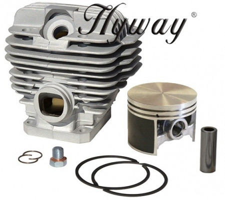 Chainsaw cylinder set for Stihl MS 440, 044 Hyway Ø 50 mm (Piston plaqued with teflon) Bolt 10mm