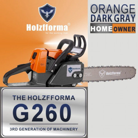 Řetězová pila Holzfforma® G260 (bez kotouče a řetězu) ORANŽOVÁ
