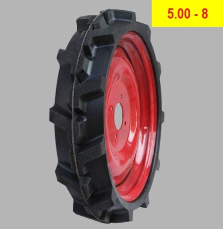 Roata completa echivalent 5.00 x 8 (CAUCIUC PLIN)