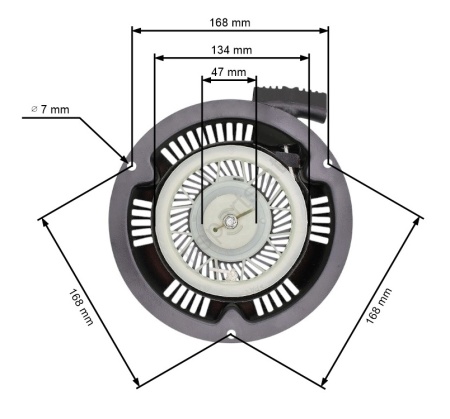 Μίζα χλοοκοπτικού Cobra DG450, DG600, Nac, Einhell