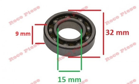 Roulement de tronçonneuse compatible Stihl MS 240, MS 260, MS 280, MS 340, MS 341, MS 360, MS 361, MS 460 (32 x 15 x 9mm)