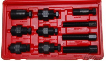 Set of devices for extracting flywheels