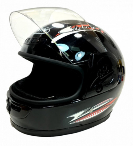 Каска за скутер Full Face Safe (черна)