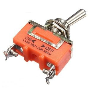Превключвател обикновен 15A 250V (2 пина)
