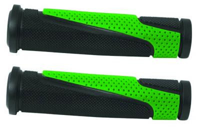 Ръкави за дръжки на велосипед Caper (Черни + Зелени)