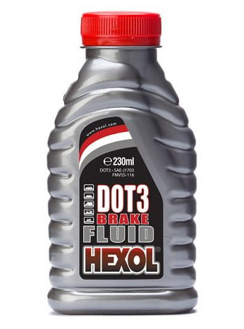 Спирачна течност DOT3 Hexol 230ml