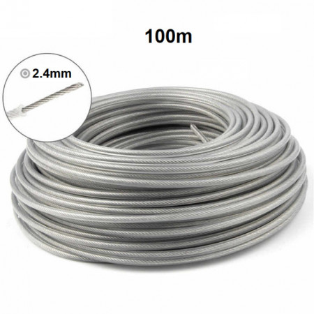 2,4 mm x 100 m di filo d'acciaio per inserti