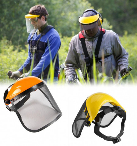 Casco di protezione per motosega - visiera a rete