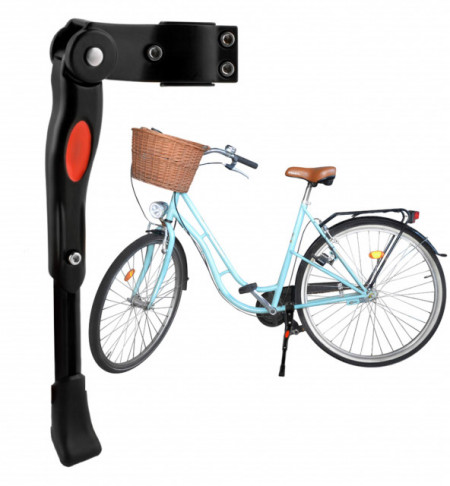 Cric regolabile per bicicletta Nero (morsetto laterale)