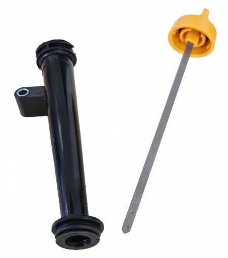 Oil dipstick for engine with vertical ax 1P70F