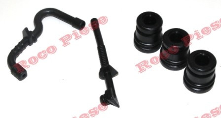 Set di ammortizzatori + tubi flessibili per motosega compatibili Stihl MS 170, MS 180, 017, 018