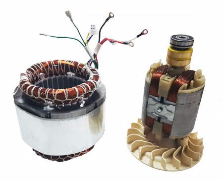 Statore e rotore del generatore 2 - 5 kw (Gx 160, 168F ecc.) Rame (trifase)